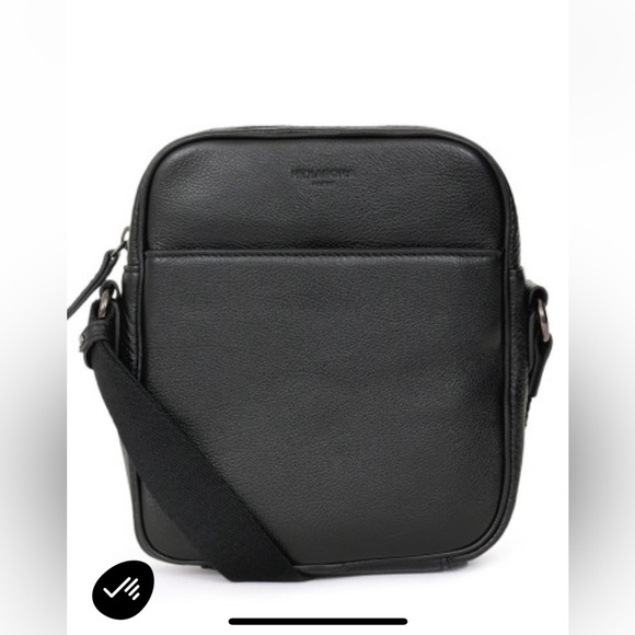 Hexagona leather messenger bag - Picture 2 of 13